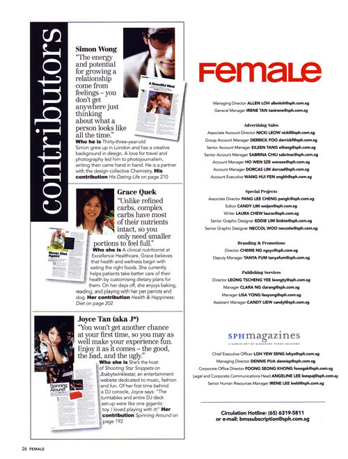 Female Mag Contributors